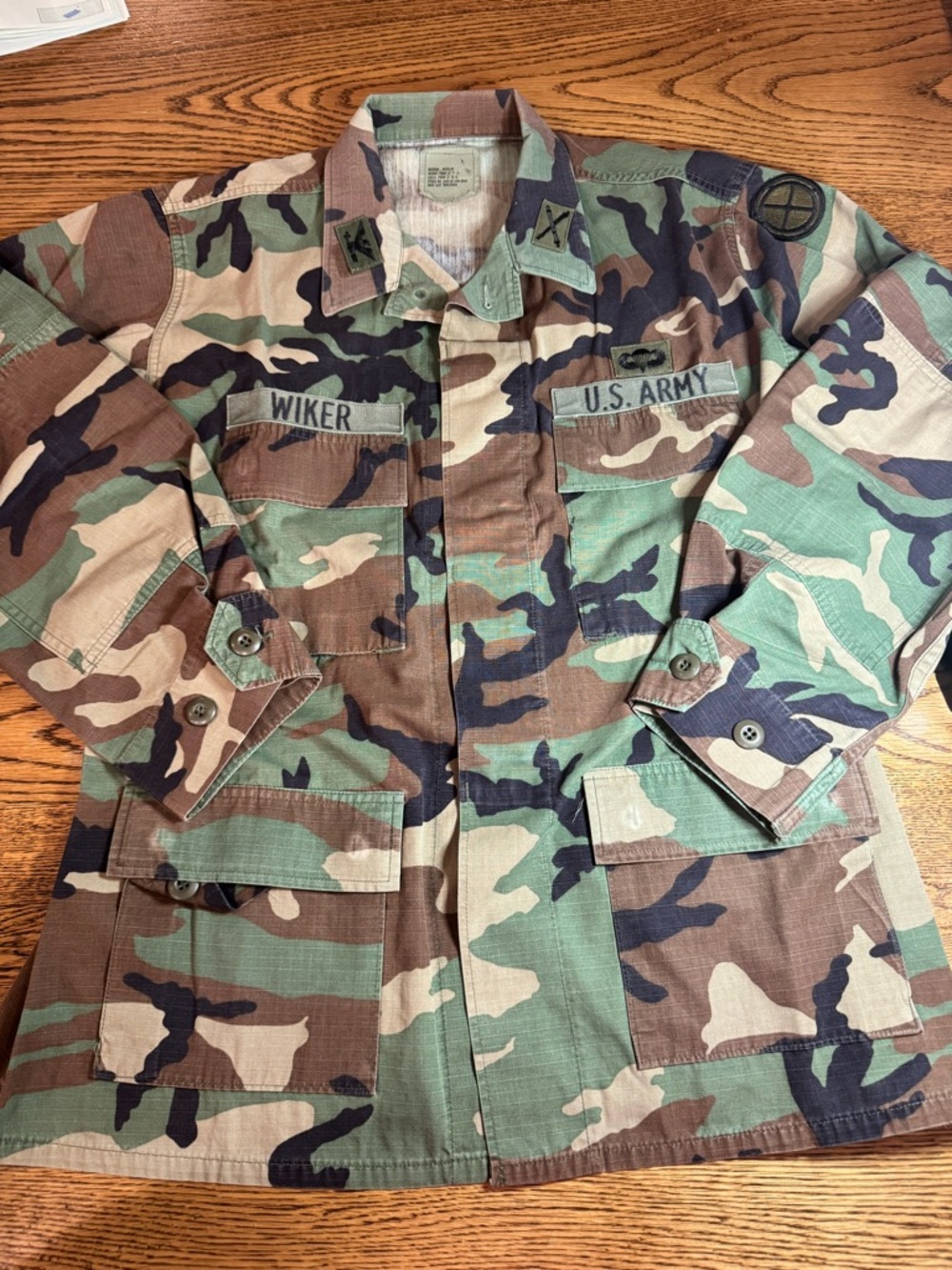 Vintage 1994 U.S. Army BDU Ripstop Colonel Complete Set Woodland Camo Med/Long